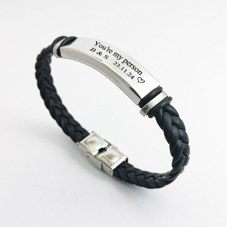 Leather Engraved Bracele