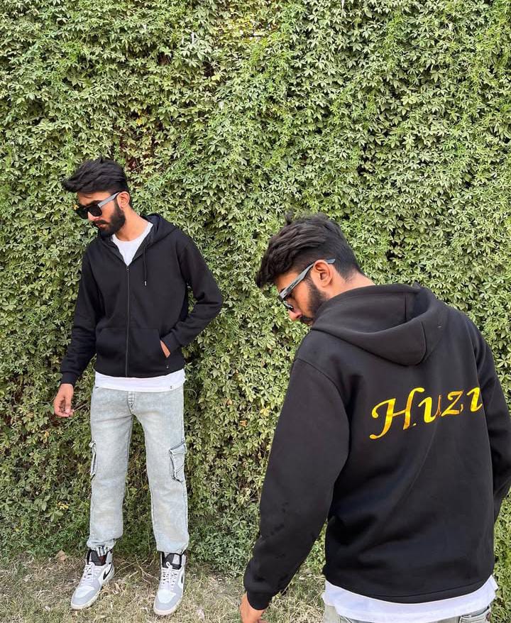 Customize zipper hoodie Men